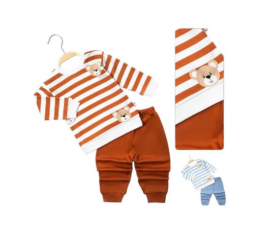 Bukse- og gensersett - Bamser, RĂžd