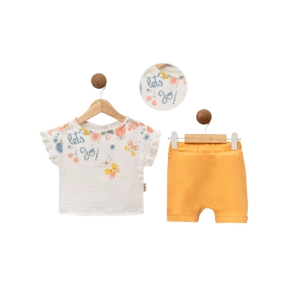 T-skjorte- og shortssett - Let's go!