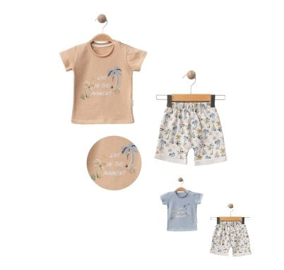 T-skjorte- og shortssett - Moment, Blå