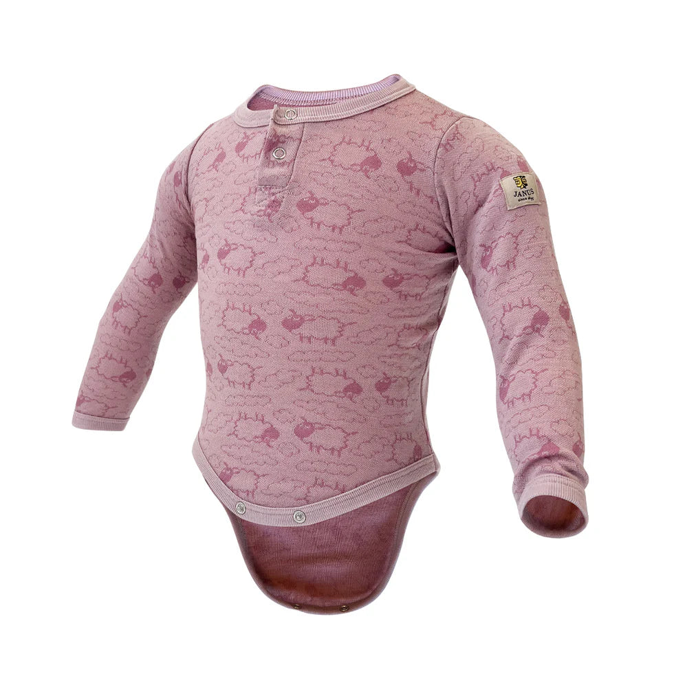 Janus Ullbody jacquard - Babywool Rosa